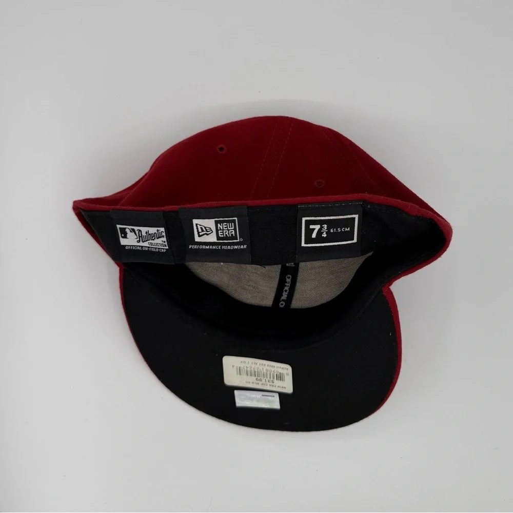 New Era Houston Astros 59FIFTY Fitted Baseball Hat Size 7 3/4.  Red, NWT.